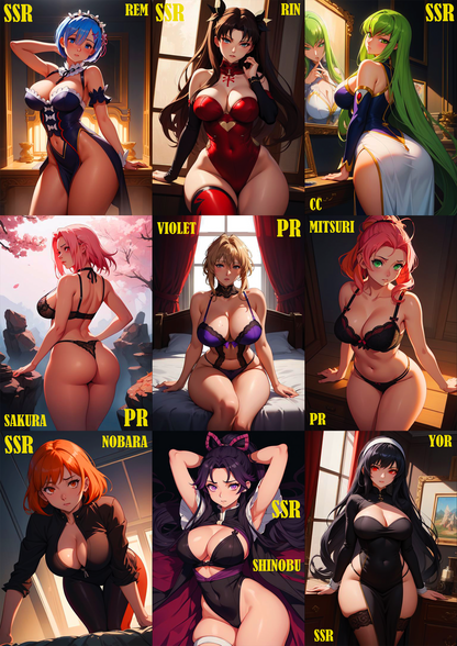 WaifuHearts Best Babes Set