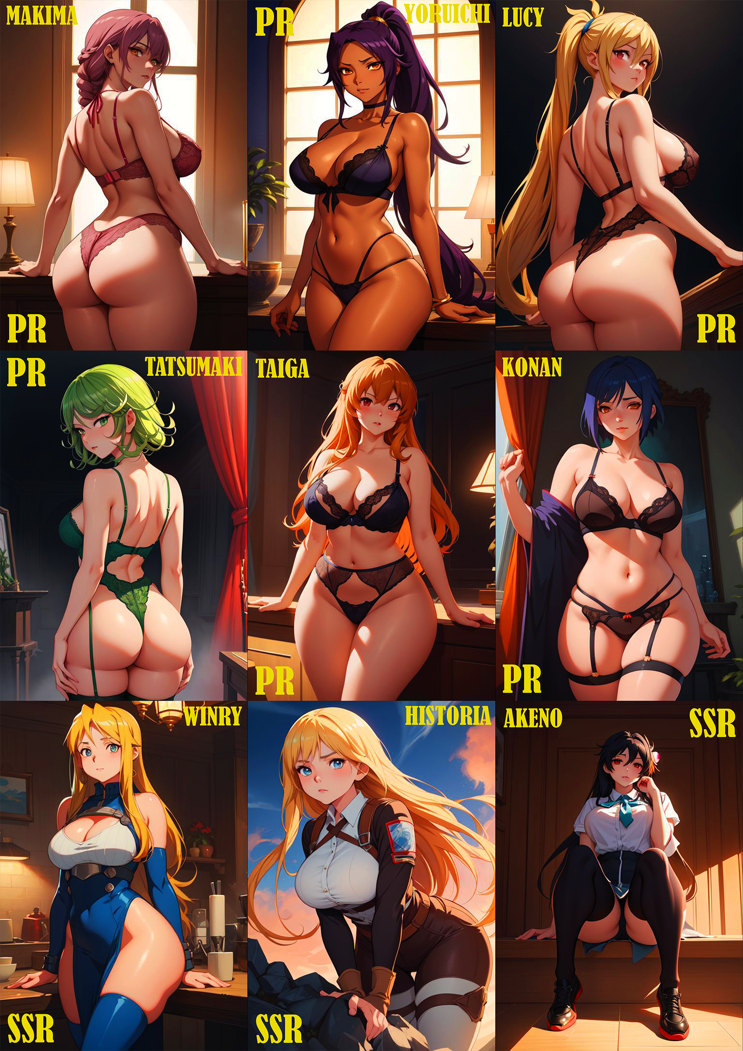 WaifuHearts Best Babes Set